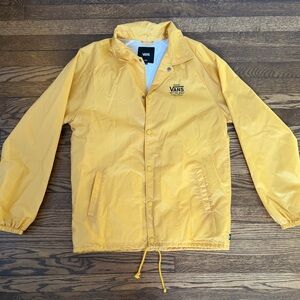 Vans Men's Yellow Rain Jacket